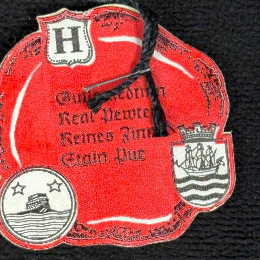 A.‎ Holthe Norway Pewter Plate Julen 1979 Christmas Plate 7th Edition Tags Box - Picture 7 of 13